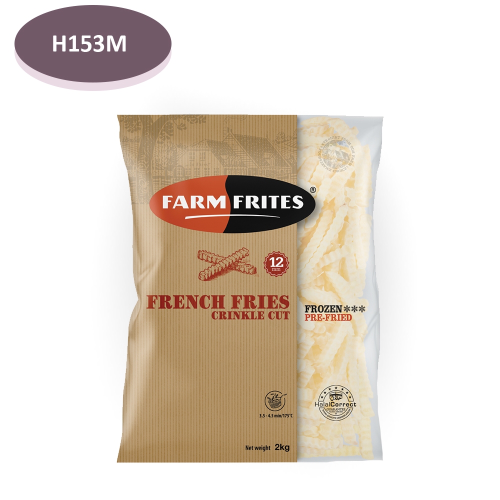 

Farm Frites Fries Crinkle Cut Kentang Goreng Premium 2Kg - H153M