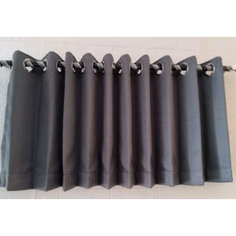 gorden poni atas pintu polos minimalis import tebal