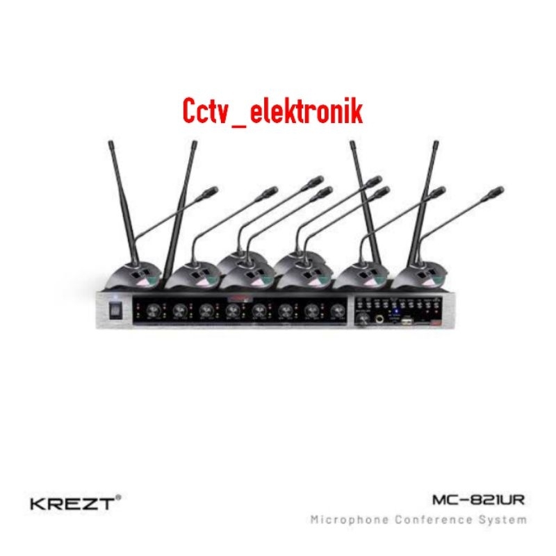 WIRELESS MIC CONFERENCE KREZT MC 821 UR MIC CONFERENCE KREZT 8 MIC RESMI