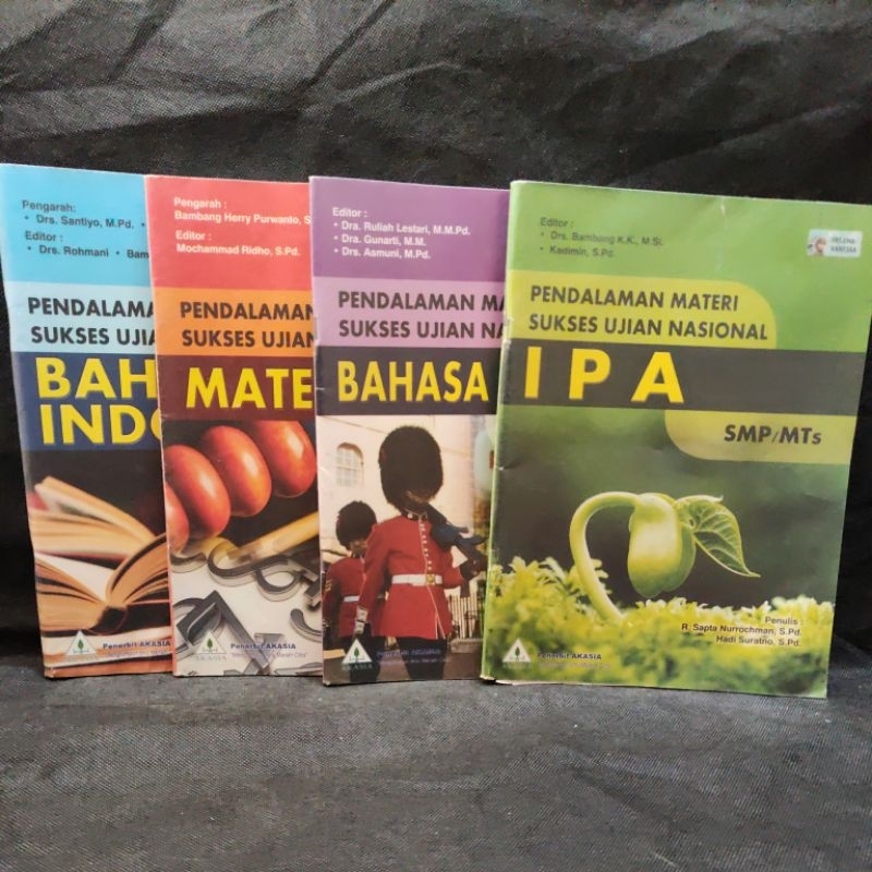 Buku Pendalaman Materi Sukses Ujian Nasional, Bahasa Indonesia, Matematika, Bahasa Inggris, IPA, Aka