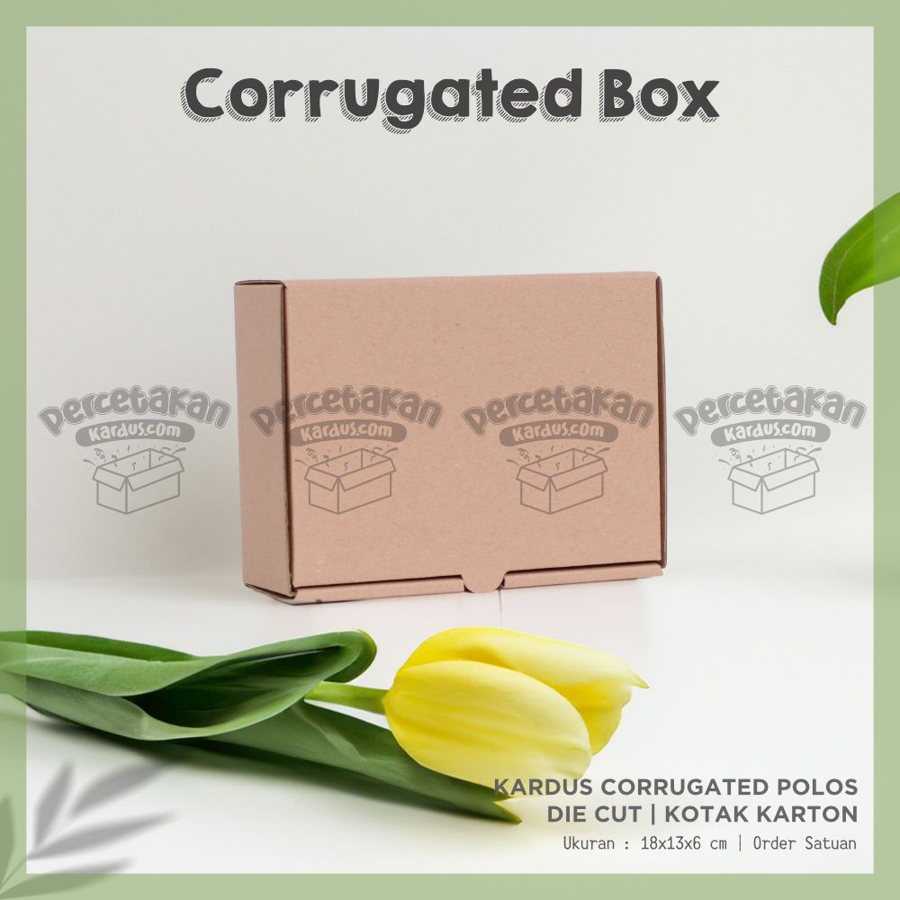 

Kardus Corrugated 18x13x6 CM | Die Cut | Kotak Karton | Box Packing Souvenir Pizza