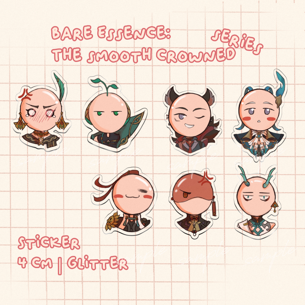 

Genshin Impact Honkai Star Rail; Botak Series STICKER Gantungan Hape Kaveh Alhaitham Neuvilette Wriothesley Jing Yuan Blade Dan Heng