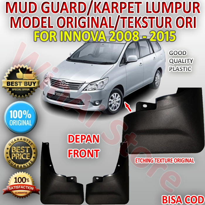 MUD GUARD/KARPET LUMPUR/SPAKBOR INNOVA DEPAN/FRONT MODEL ORI 2008-2015