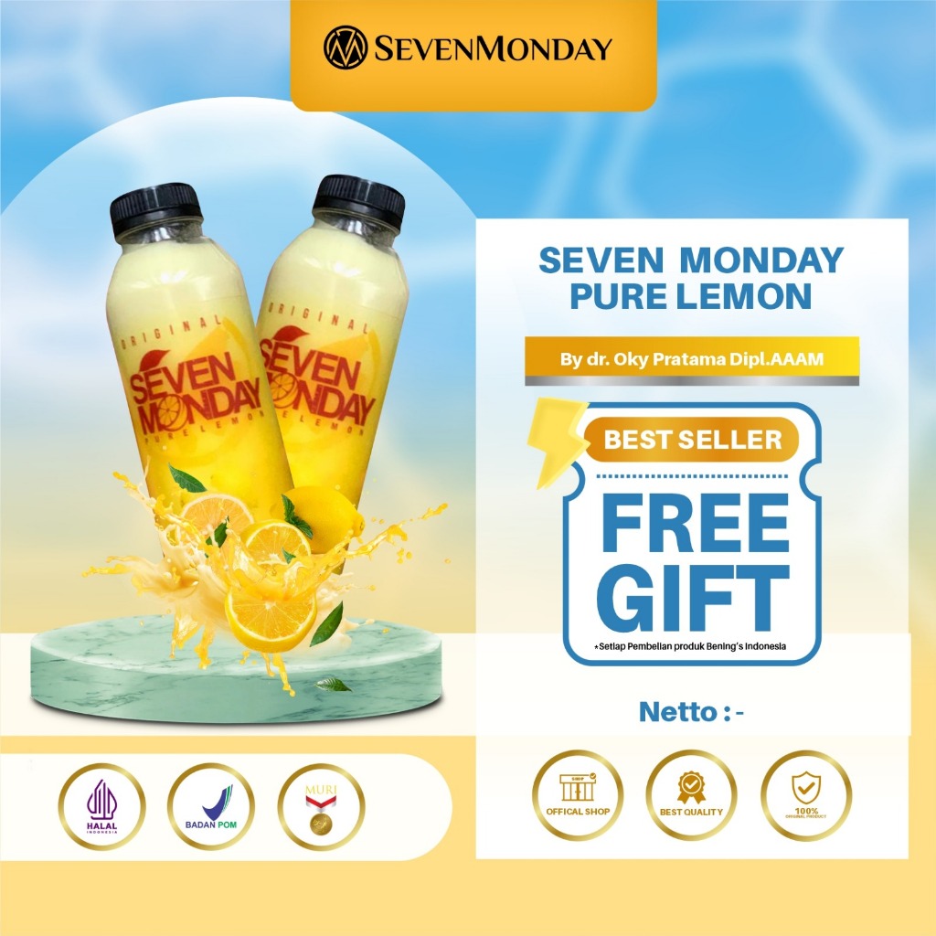 

SEVEN MONDAY | PURE LEMON | SARI LEMON ASLI | LEMON DIET | SUMBER VITAMIN C