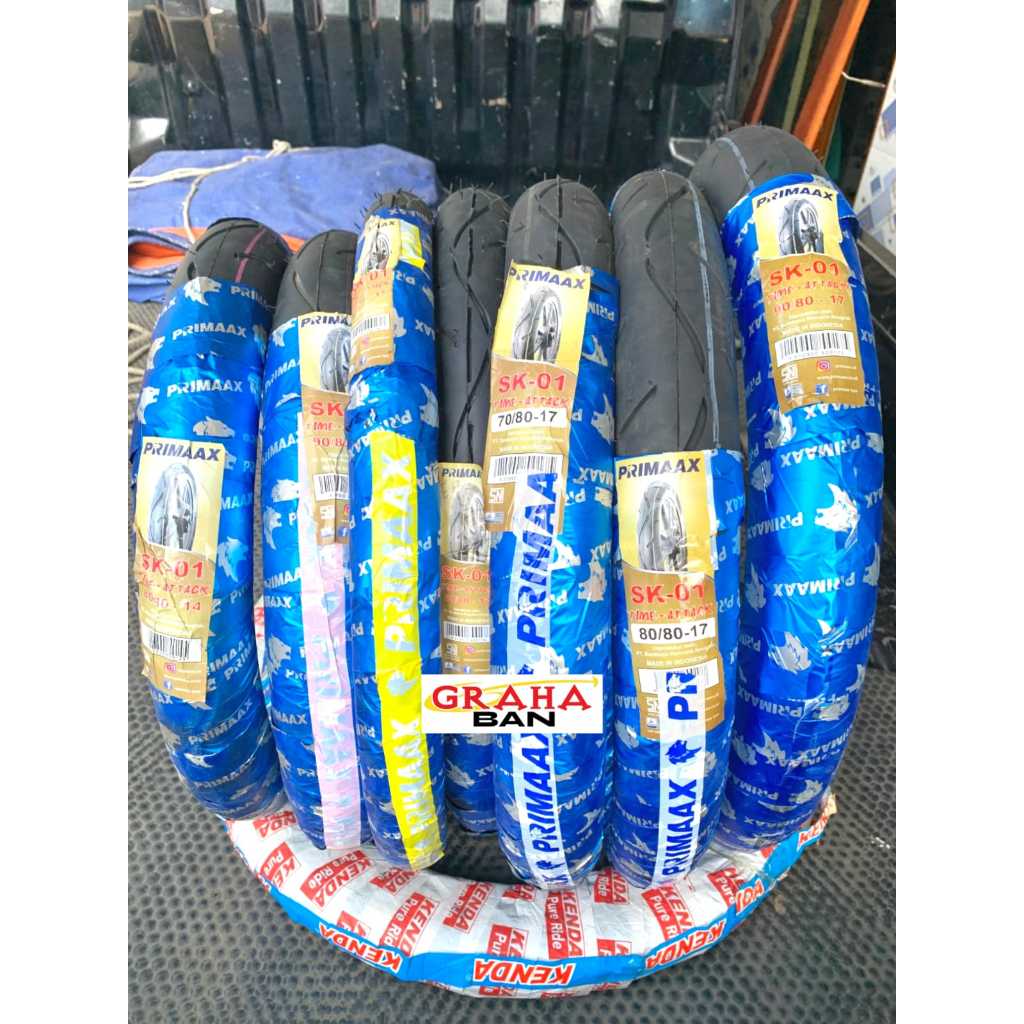 BAN PRIMAAX SK-01 TUPE TYPE/BUKAN TUBELESS 80/80-14 90/80-14 BAN RING 14 50/90-17 60/80-17 70/80-17 