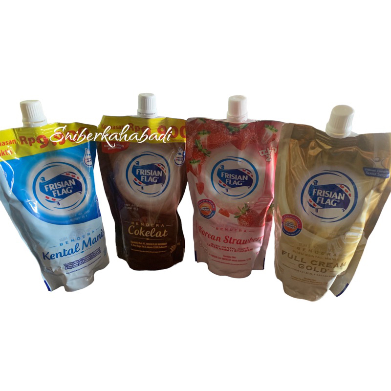 

Frisian Flag Pouch / Kental Manis Bendera 260 ml
