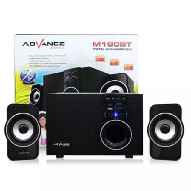 Speaker Aktif Advance M180 BT / M180BT Bluetooth M 180BT Subwoofer Bass System Xtra Power Sound