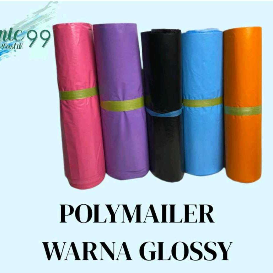

plastik polimailer / pembungkus ukuran kumplit warna glossi ISI 100 LEMBAR bisa cod