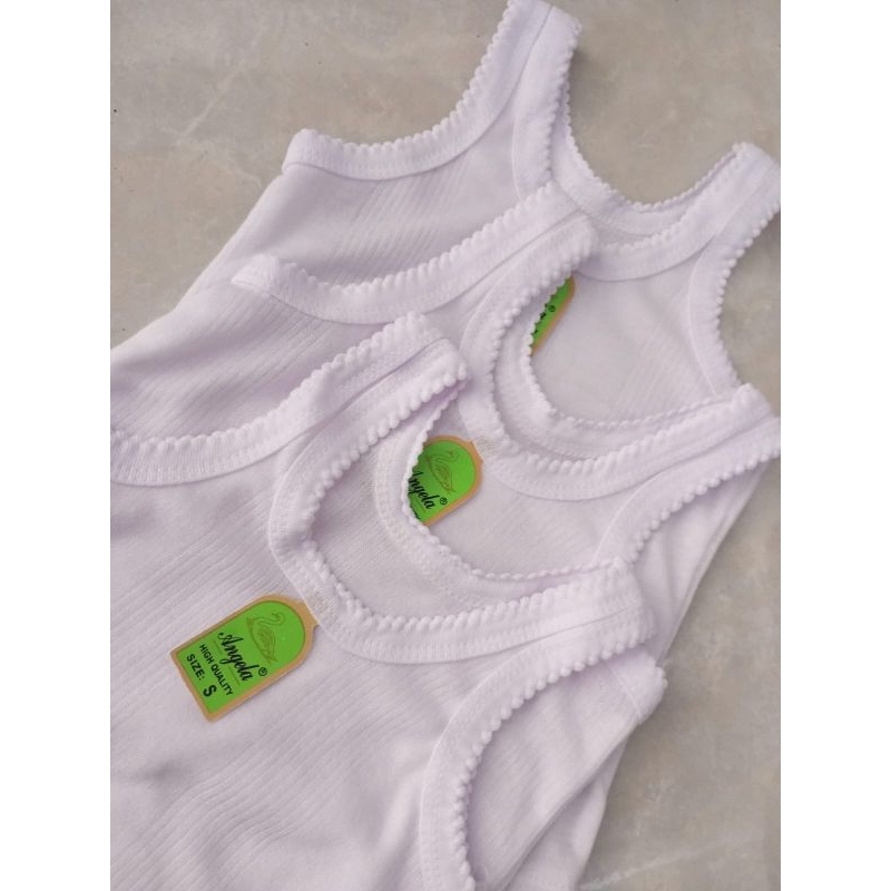 12 Pcs Kaos Dalam Anak S sd 4L , Singlet Anak Murah Angela