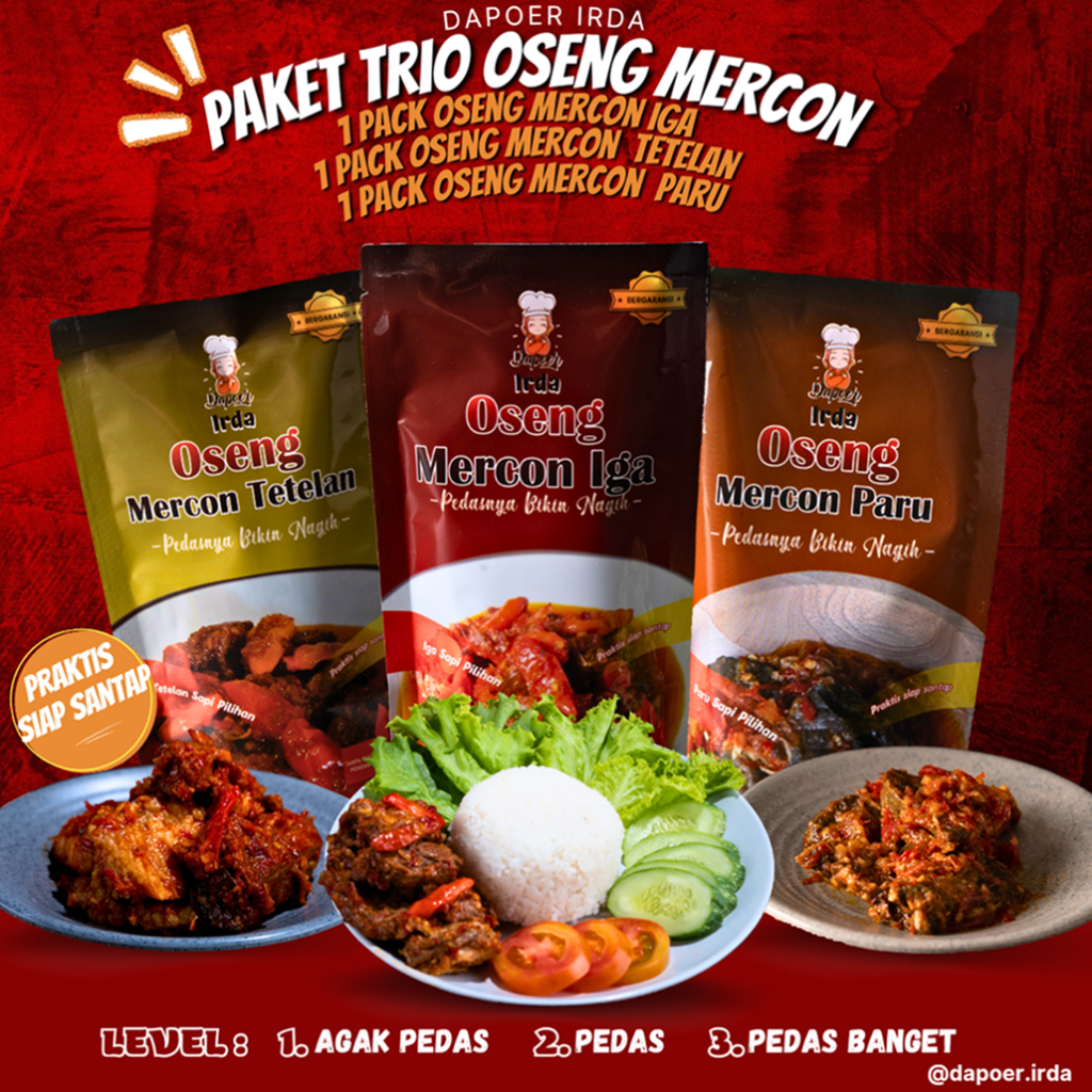 	 Dapoer Irda Paket Trio Oseng Mercon	