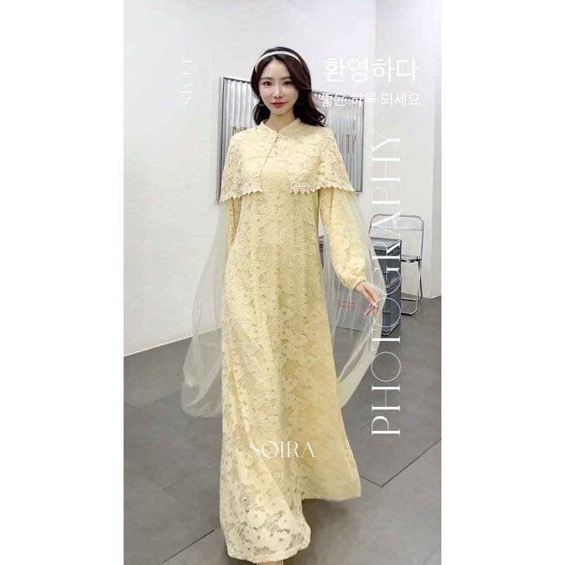 Set dress gamis mewah ORI SOIRA