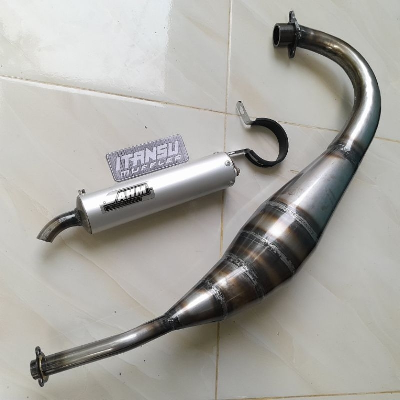 Knalpot Ahm Suzuki Rgr 150 Kolong Repsol Plat