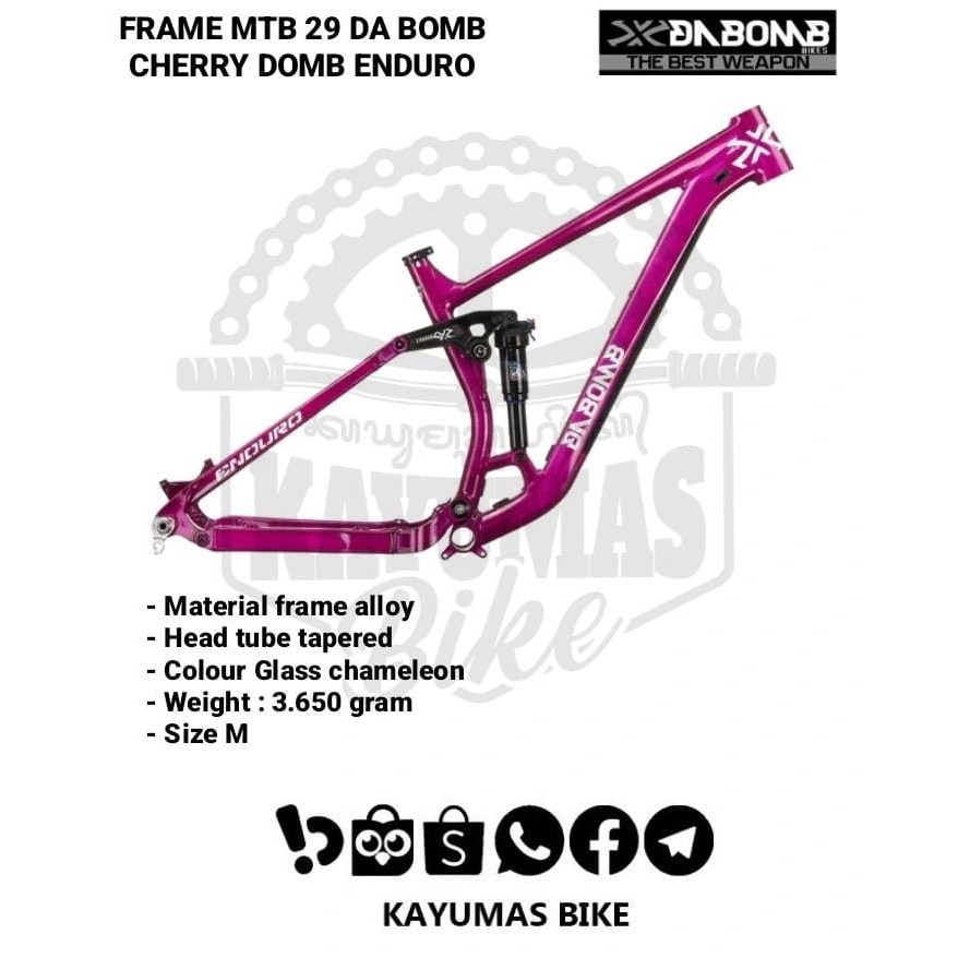 FRAME MTB 29 DA BOMB CHERRY DOMB ENDURO