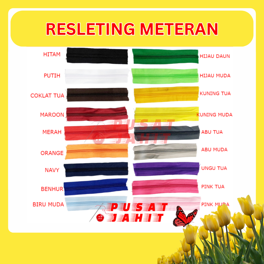 Resleting Meteran YKK (TANPA KEPALA)