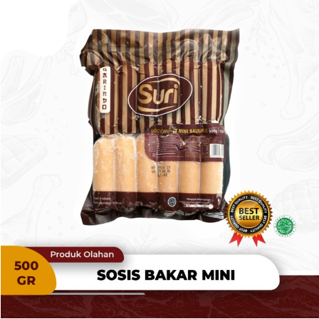 

Suri Sosis Bakar Sapi Bockwurst Mini Sausage 12pcs 500 gram