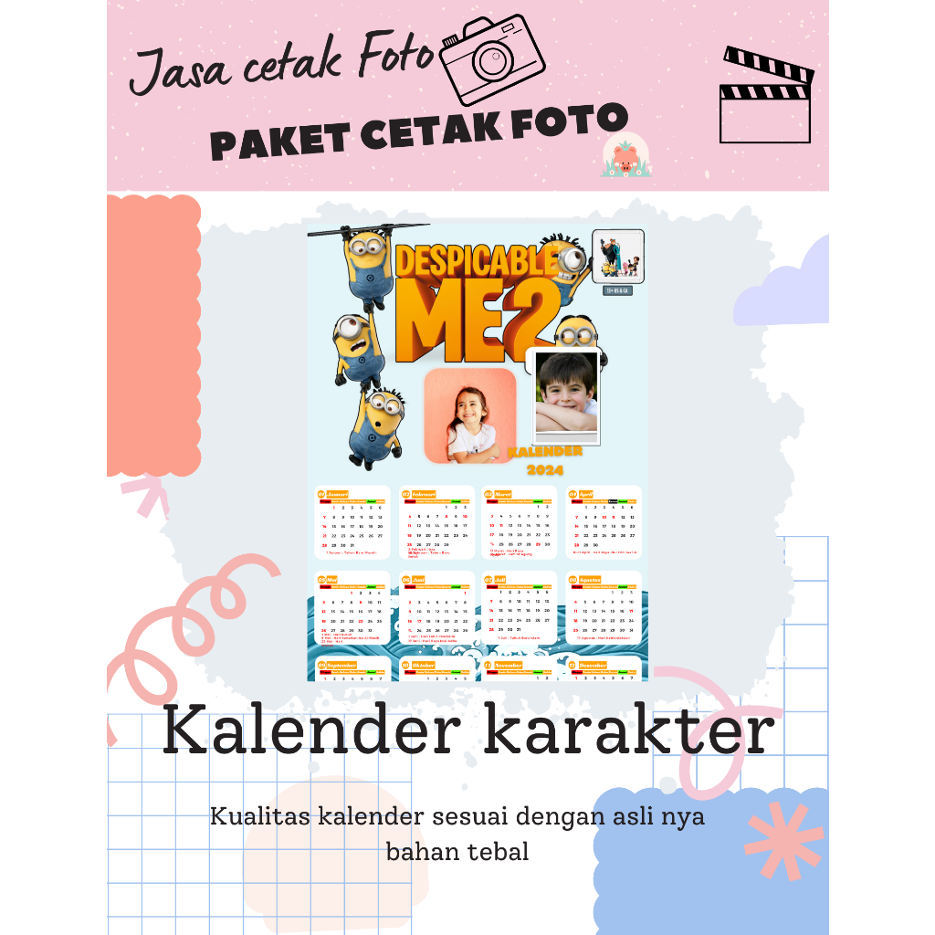 

Cetak Kalender 2024 Custome Foto Terlaris dan Termurah Bisa COD