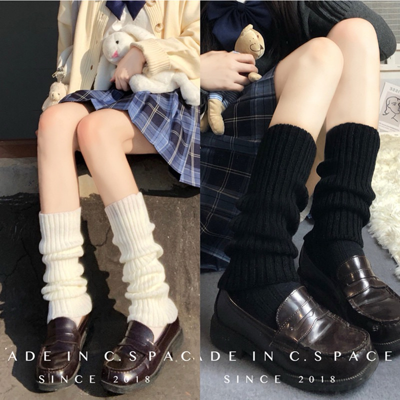 Kaos Kaki Leg Warmer Penghangat betis Lolita Vintage Socks Musim Dingin Leg Warmer