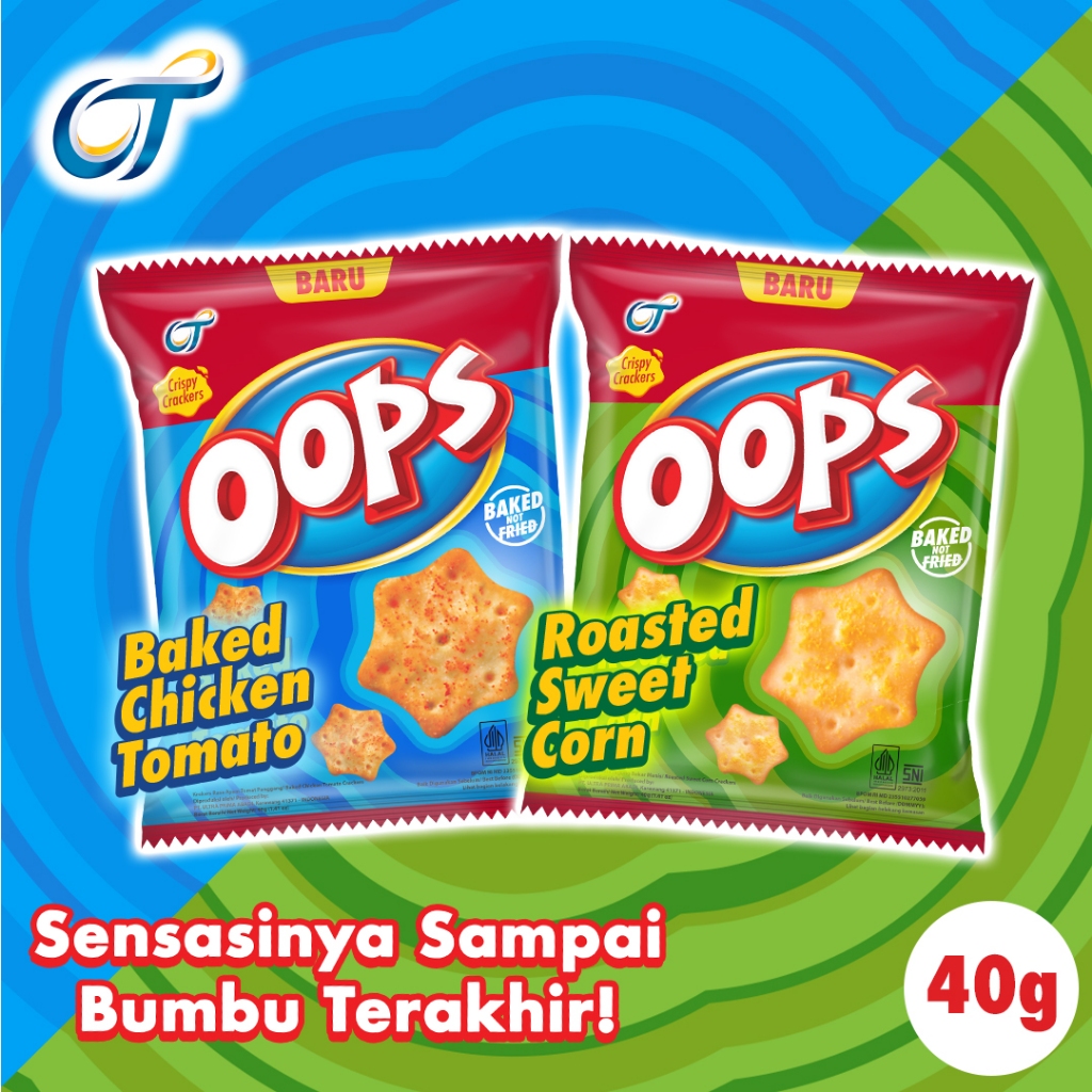 

OOPS Star Crispy Crackers 40 Gram SATUAN