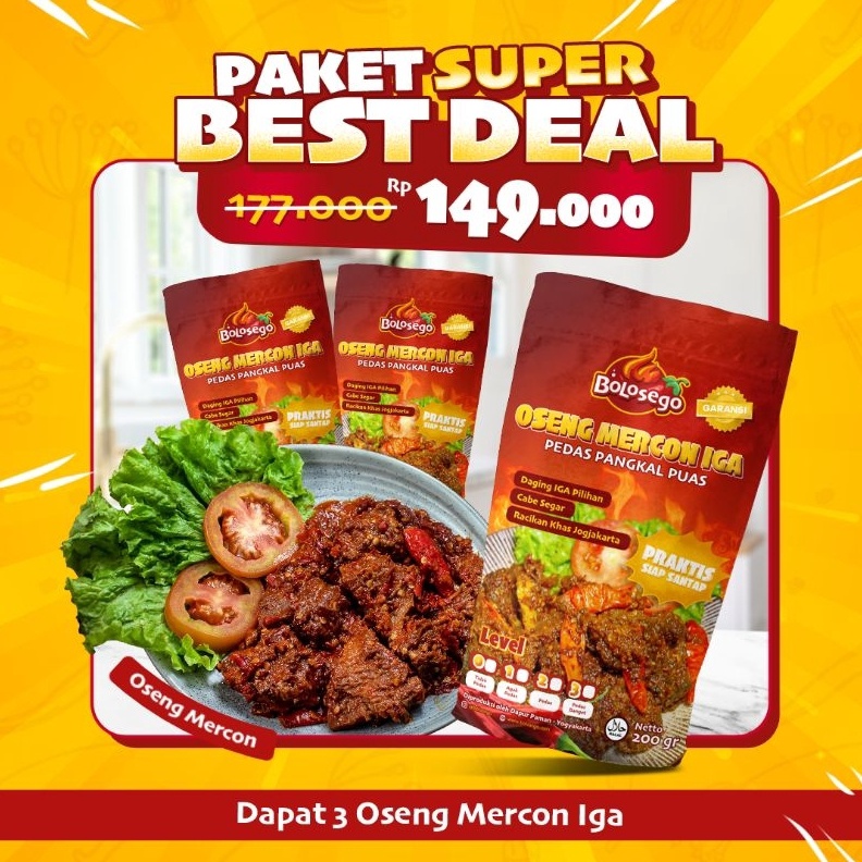 

1212 sale BERGARANSI PAKET SUPER BEST DEAL ISI 3 PACK OSENG MERCON FULL DAGING IGA 2 GRAM BOLOSEGO