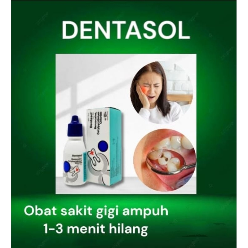 DENTASOL obat sakit gigi ampuh 1 - 3 menit sembuh 100% original