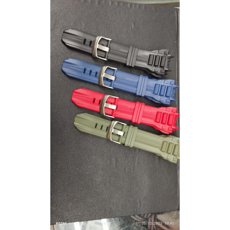 Tali jam Arei REI Endurus  R14W2020 17735 Rubber Strap Tali jam tangan Rei endurus dual time