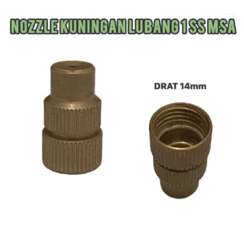 NOZZLE SPUYER SPRAYER KUNINGAN LUBANG 1 IMPORT HIGH QUALITY