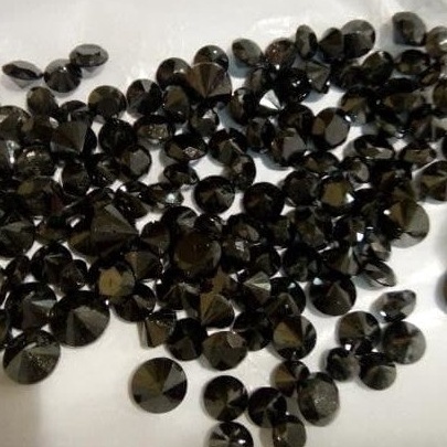 Pasti Murah Natural Black Diamond Berlian Hitam Eropa ASLI ORI 1 Tabur 17mm GUGUR 25 3 Bukan Berlian