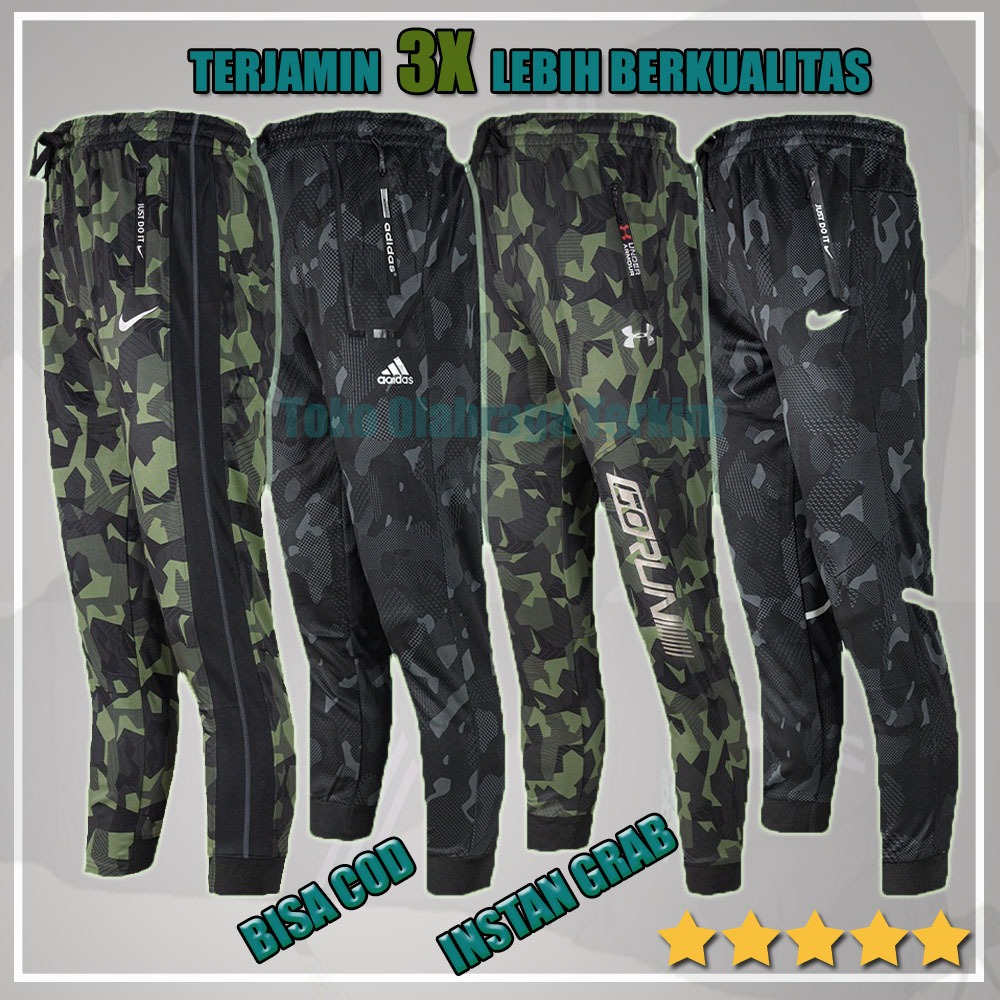 Jogger Pants Pria Loreng Import / Joger Pria Premium / Celana Training Pria Army