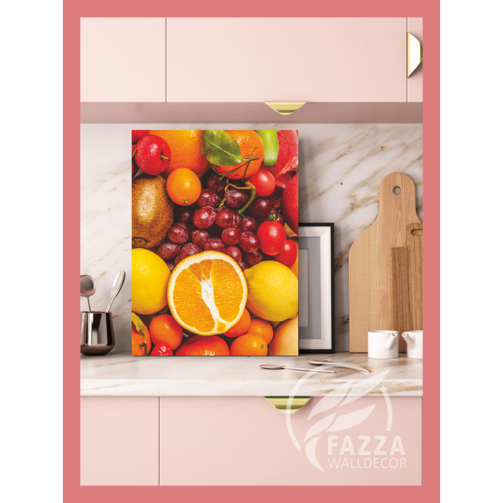 HIASAN DINDING PAJANGAN DINDING  BUAH-BUAHAN SEGAR ALAMI