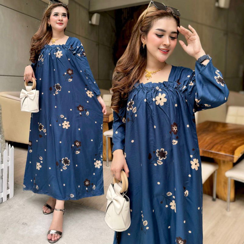 DASTER FUJI JUMBO PANJANG MOTIF BUNGA KEKINIAN