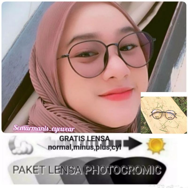 frame 2190 moderen minus normal + lensa photocromic