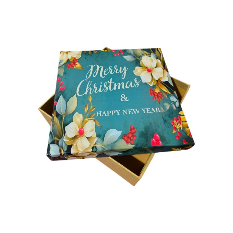 

Box Hampers Natal / Christmas / Lapis Surabaya / Kue Kering ukuran 22 x 22 x 8 cm