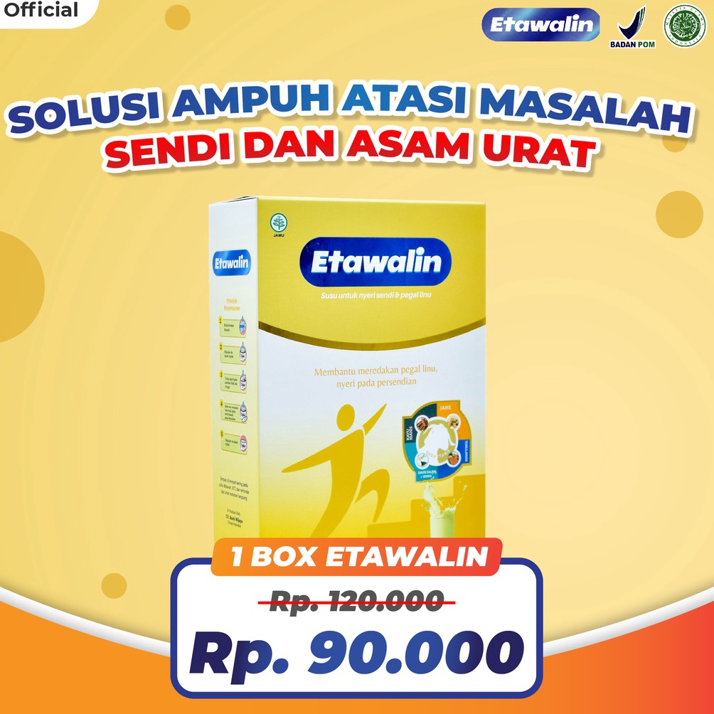 

Special Price Etawalin Susu Etawa Herbal Nyeri Sendi Official 1 Box CAY