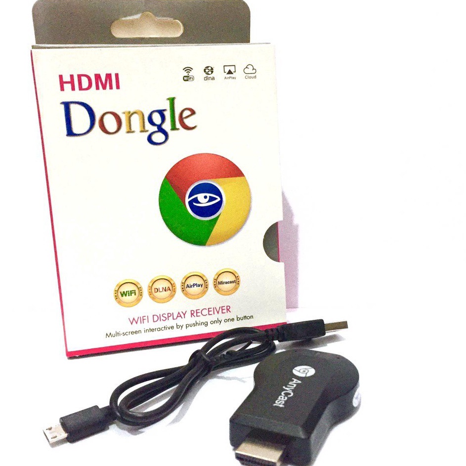 Terlaris AUo WIRELESS DONGLE ANYCAST  MIRACAST DONGEL ANYCASH WIFI RECEIVER TV  ALAT PENYAMBUNG HP K