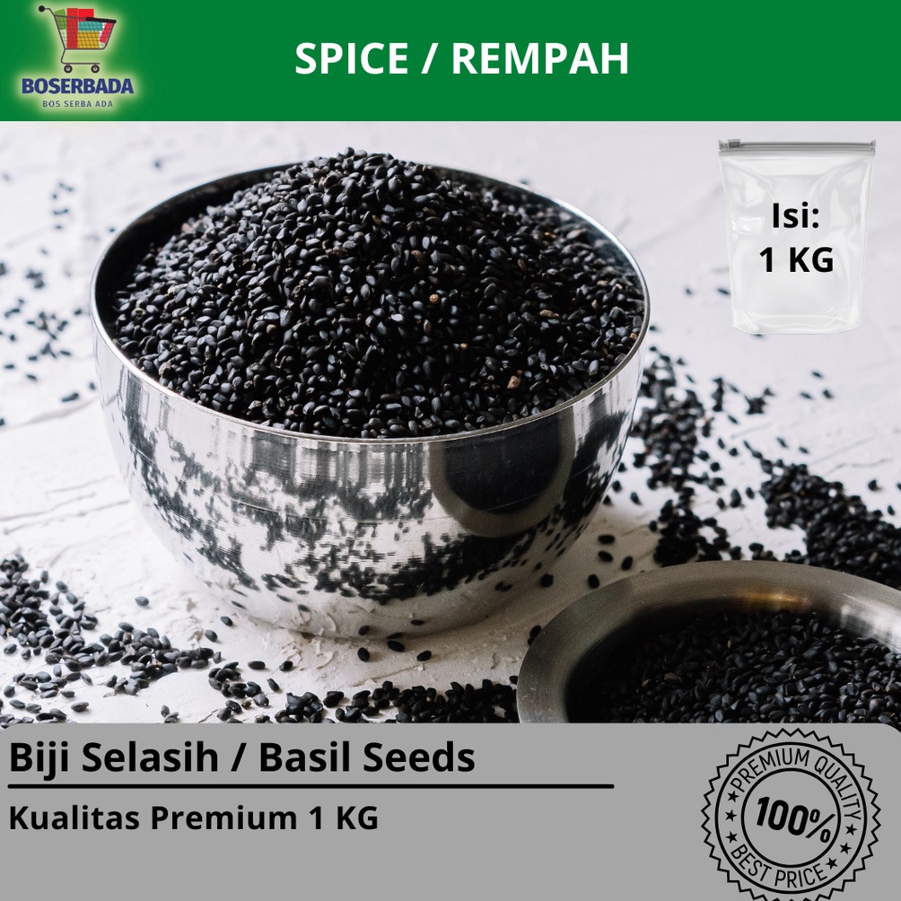 

el Baru Biji Selasih Basil Seeds 1 KG I Premium Buy Again