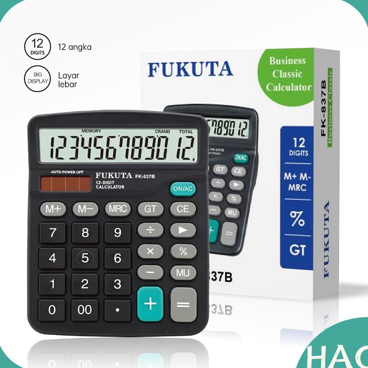 

Best Product Kalkulator FK37B 12 Dit Kalkulator Electronik Kakulator Dagang Besar Alat Hitung Calculator Check FUKUTA