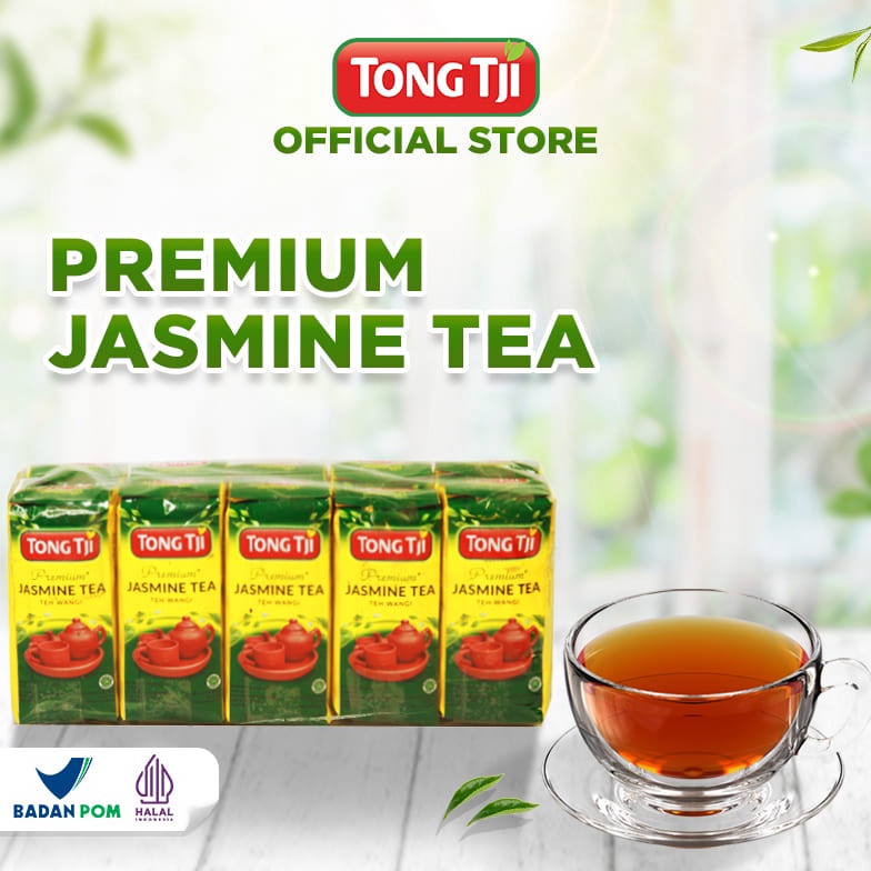 

Barang Original Tong Tji Premium Jasmine Tea Teh Seduh Per slop 1pack isi 5gram MSI