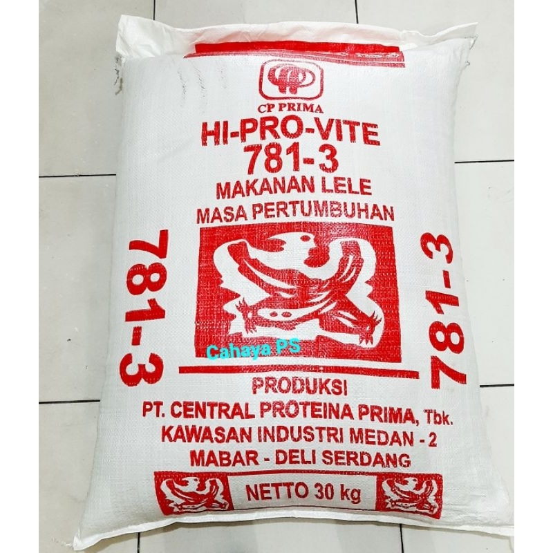 781- 3 Pelet terapung untuk Ikan Gurami,Nila,Lele ( 1 sak = 30 kg ) hanya untuk pengiriman instan