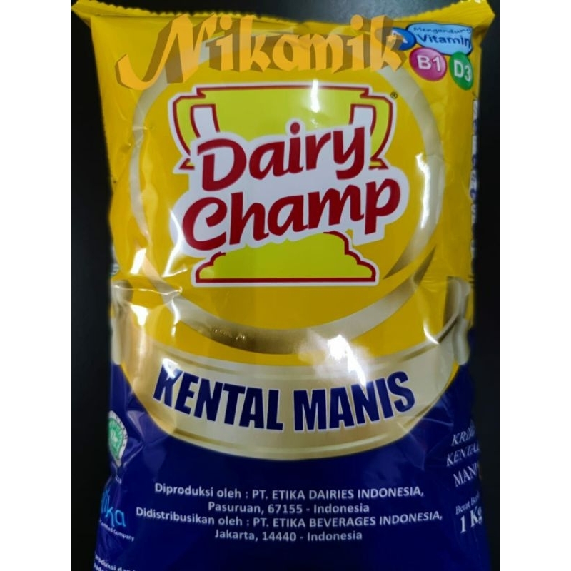 

Susu Krimer Kental Manis Dairy Champ bantal 1Kg