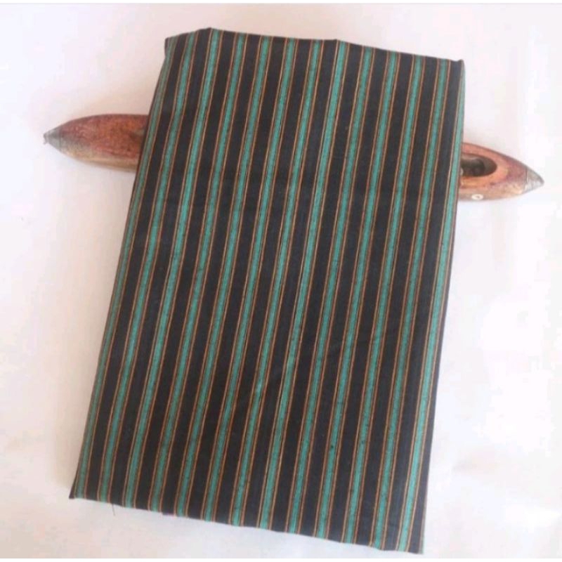 Kain Lurik Hijau Tenun ATBM