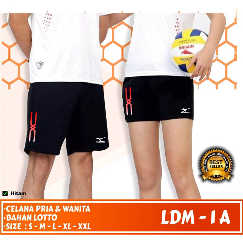 Celana bawahan olahraga voli Celana pendek pria wanita Celana cewek belah pinggir Celana cowok voli