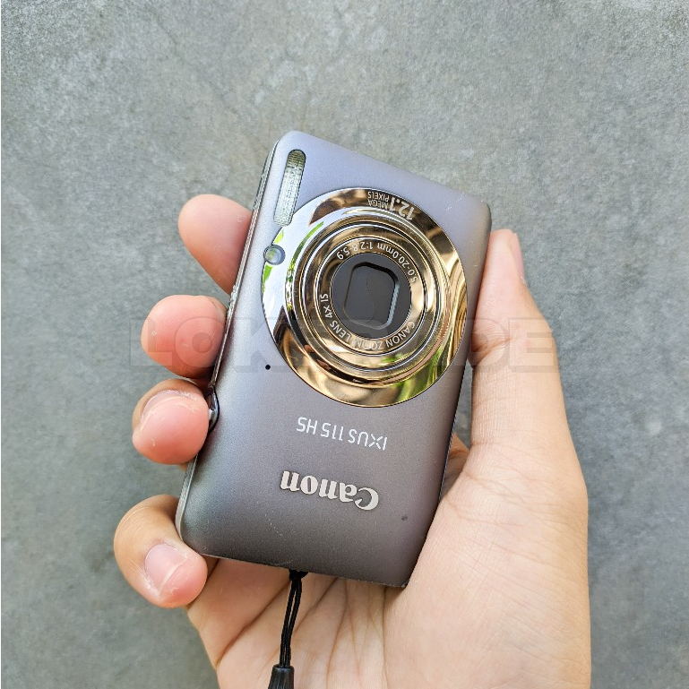 Kamera digital camdig Canon IXUS 115 HS pocket second bekas kemdig grey abu Fullset