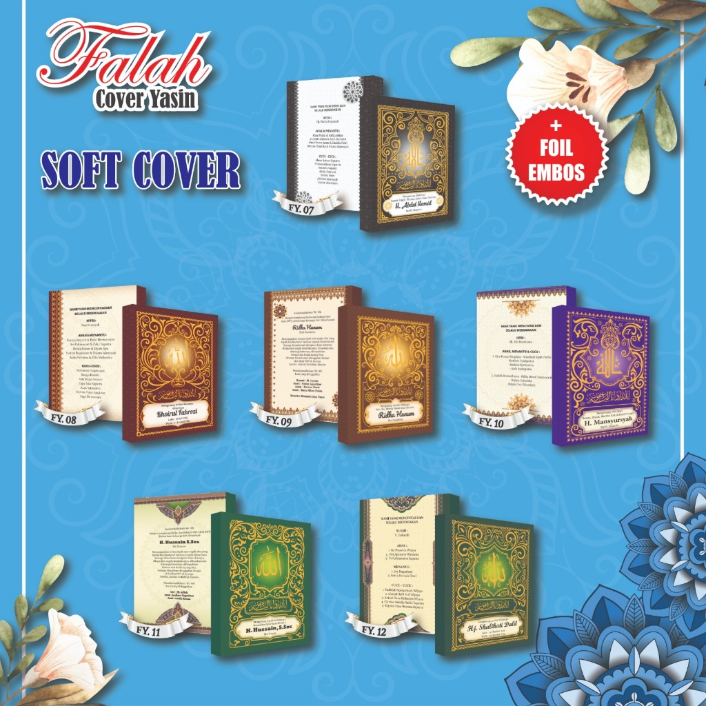 

Blangko Yassin Softcover / Sampul Buku Yasin Falah 07 - 12 Harga Murah | Bahan Kertas Ivory