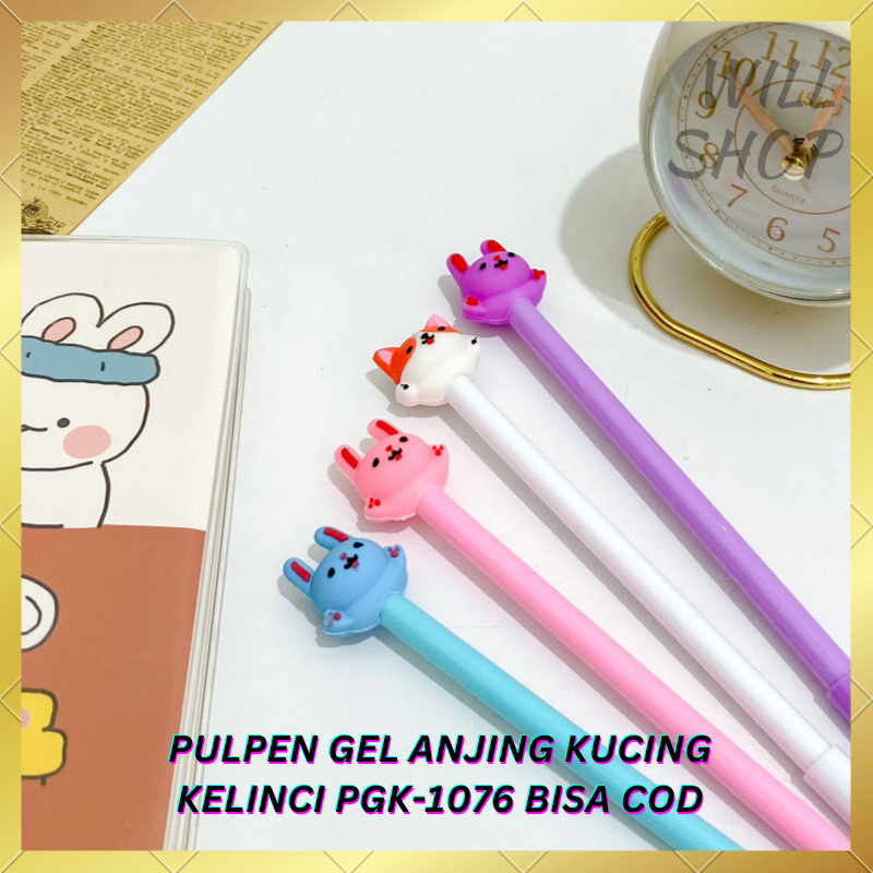 

TERSEDIA VARIAN 4 / 8 / 12 PCS PULPEN PENA ANJING KUCING KELINCI PGK-1076 UNIK / / BOLPEN PENA GEL TINTA HITAM ALAT TULIS UNIK VARIAN TERBARU DAN TERMURAH BISA COD
