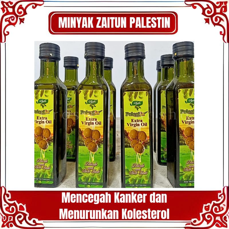 

MINYAK ZAITUN PALESTIN EXTRA VIRGIN OLIVE OIL 250 ML - MENGATASI KOLESTEROL