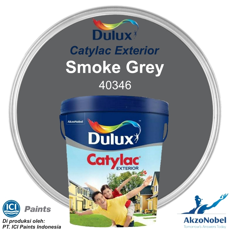 CAT DULUX CATYLAC EXTERIOR 5 KG - SMOKE GREY 40346