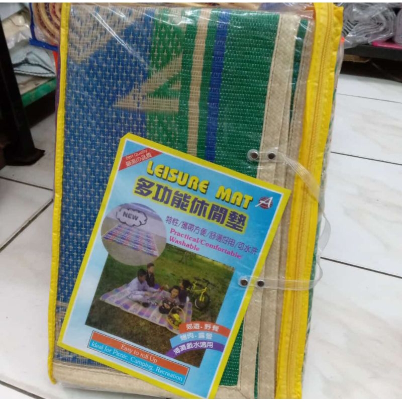 Tikar lipat Leisure mat 2x2 - tikar piknik plastik