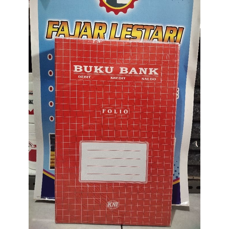 

(1 PACK ISI 10 BUKU) KNI - Buku Bank Ukuran Folio