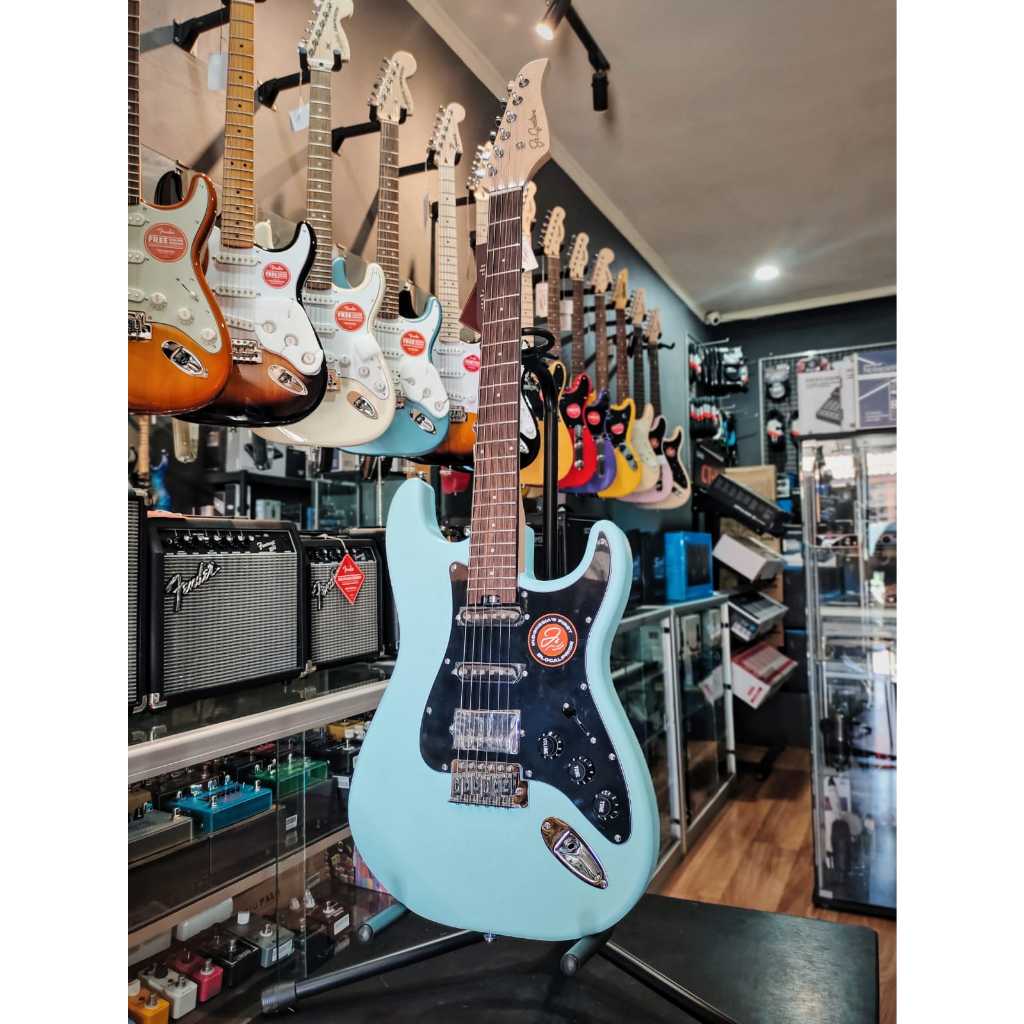JS Guitar Munsell Series Stratocaster ST-PBL Powder Blue Electric Guitar