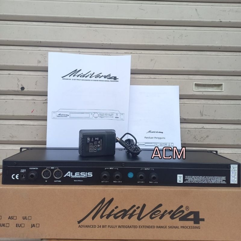 EFEK VOCAL ALESIS MIDIVERB4 DIGITAL STEREO MIDIVERB 4 MADE IN MALAYSIA